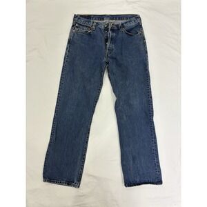 Levi's 501 Jeans Men's Size 34x31 Button Fly Blue Denim Straight Leg Vintage